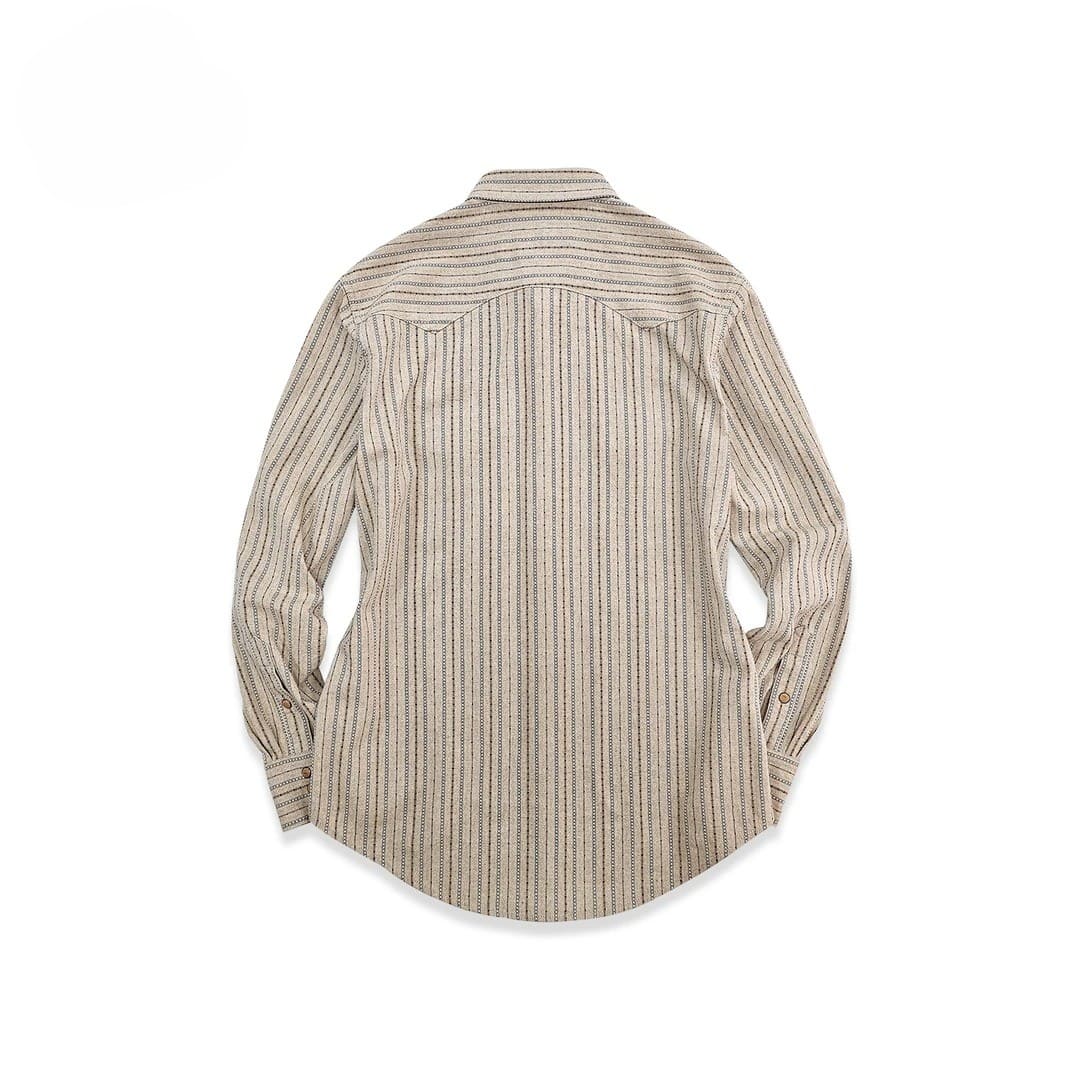 Vintage Stripe Western Long Sleeve Snap Shirt