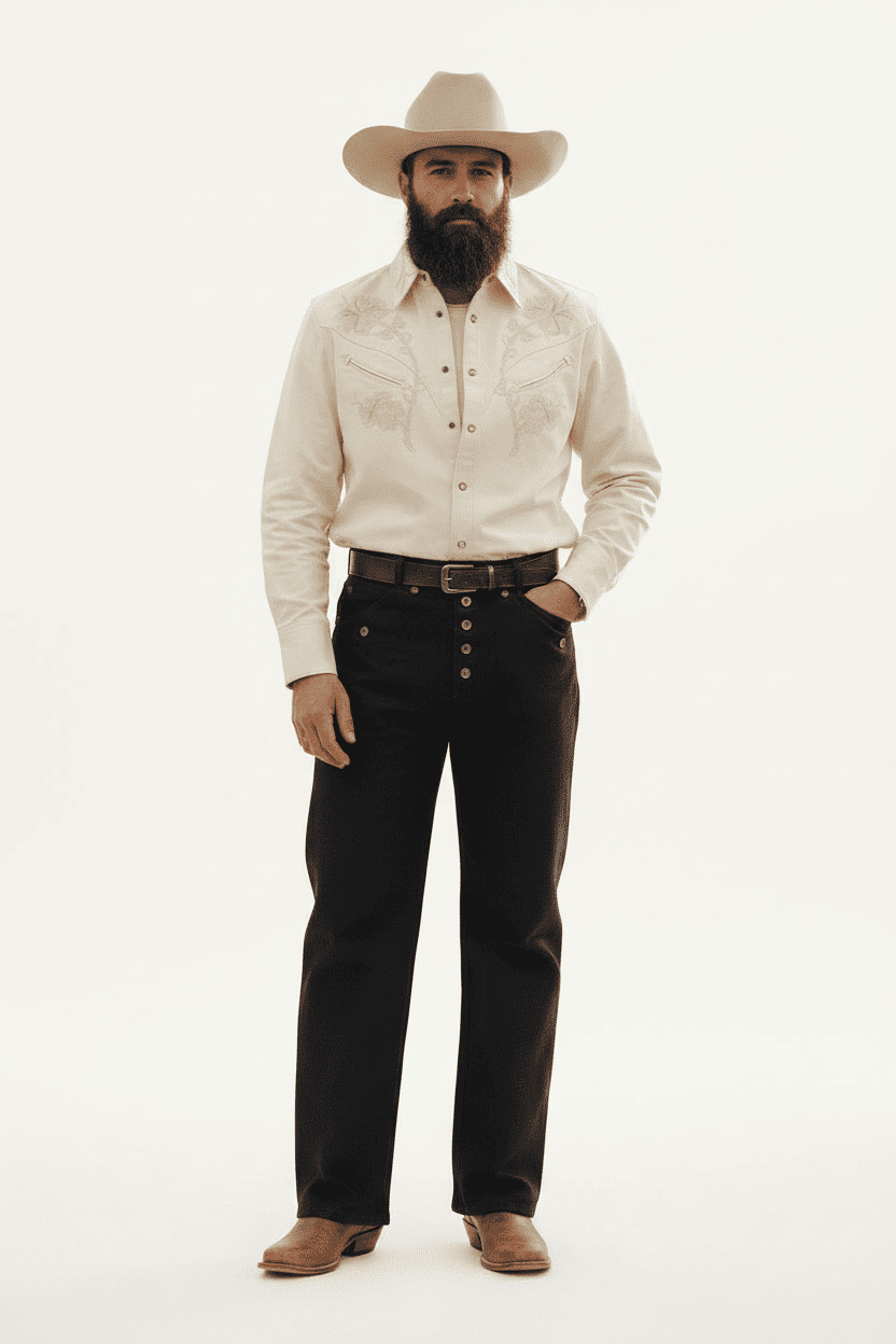 Floral Embroidered Western Snap Shirt
